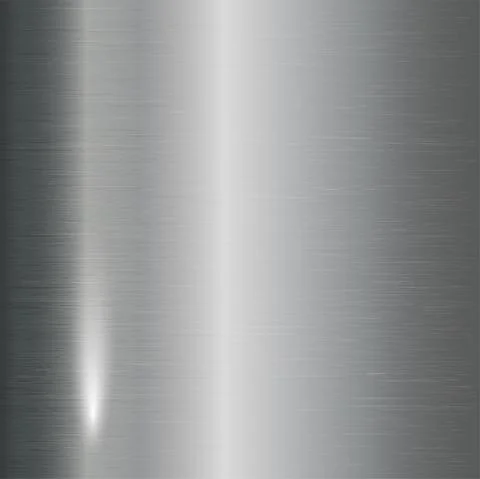 Modern Metallic background template with smooth shiny surface texture vector. Stock Illustration