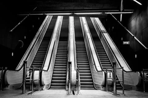 Modern metro interior Stock Photos