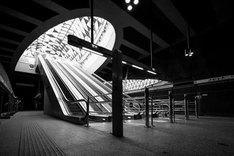 Modern metro interior Stock Photos