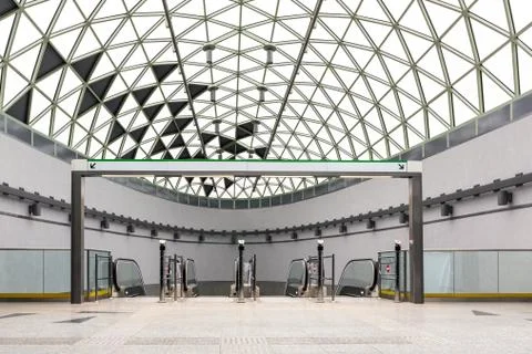 Modern metro interior Stock Photos