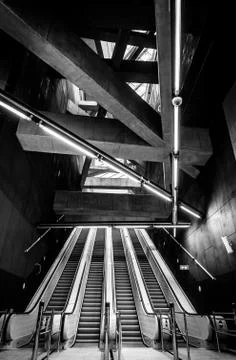 Modern metro interior Stock Photos
