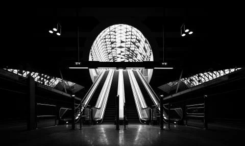 Modern metro interior Stock Photos