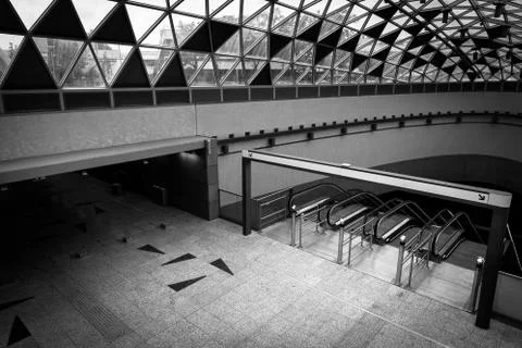 Modern metro interior Stock Photos