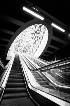 Modern metro interior Foto stock