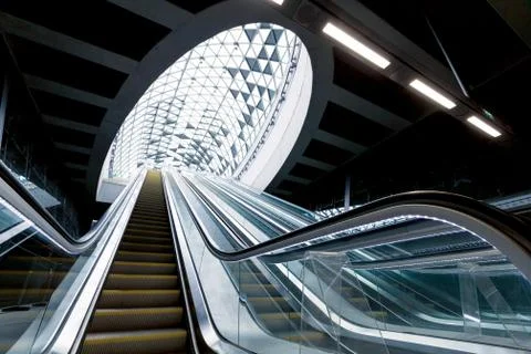 Modern metro interior Stock Photos