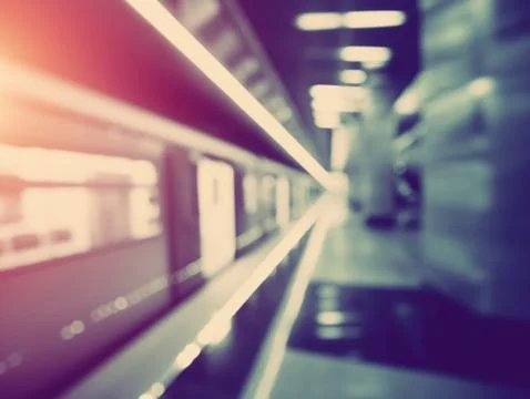 Modern metro underground background Stock Photos