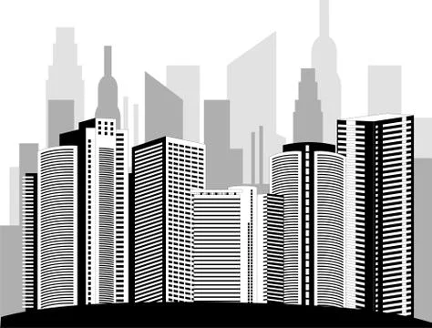Modern metropolis Stock Illustration