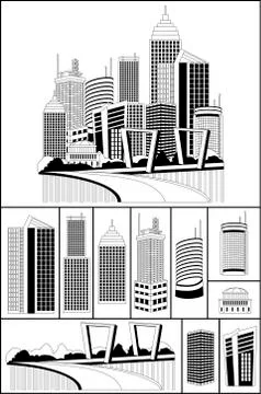 Modern metropolis Stock Illustration