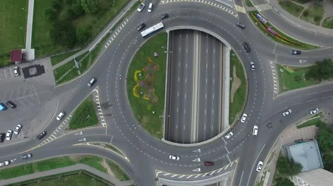 Modern metropolis with a large road height Stock Footage 65106334