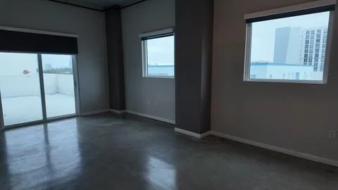 Modern Miami Brickell Condo Interior with City Views 写真素材