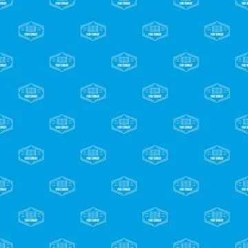 Modern micro technology pattern vector seamless blue 스톡 일러스트