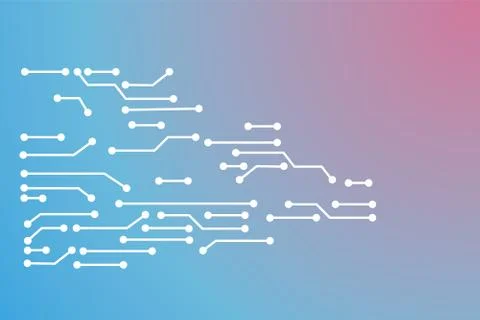 Modern Microchip background. Computer electronic elements. Integrated computing Illustrazione stock