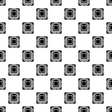 Modern microchip pattern vector seamless 스톡 일러스트