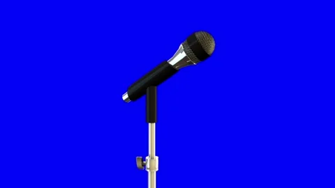 Modern Microphone Stock Footage 303208723