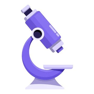 Modern microscope standing ready for scientific research Illustrazione stock