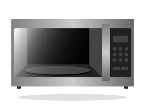 Modern Microwave Illustration Vector Icon Stock Illustration