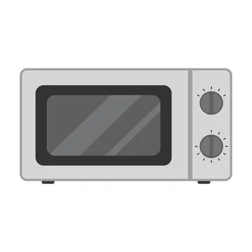 Modern Microwave Oven Vector Illustration Stock Illustration
