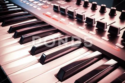 Modern Midi Controller Stock Photos