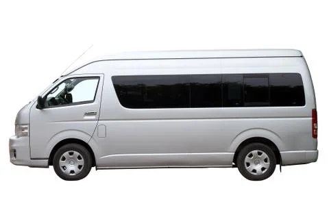 Modern minibus Stock Photos
