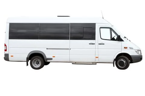 Modern minibus Stock Photos