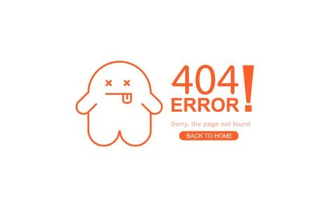 Modern minimal of 404 error page for website, 404 Error the page not found wi Illustrazione stock