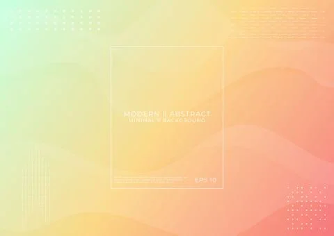 Modern minimal background fluid wave backdrop line art design halftone style Stock Illustration