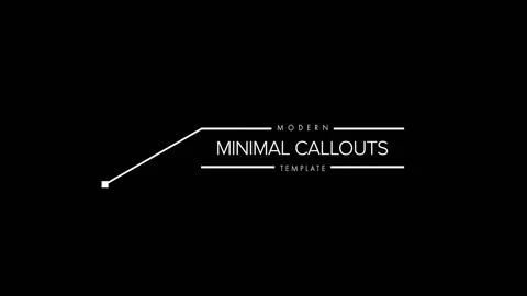 Modern Minimal Callouts Stock After Effects
