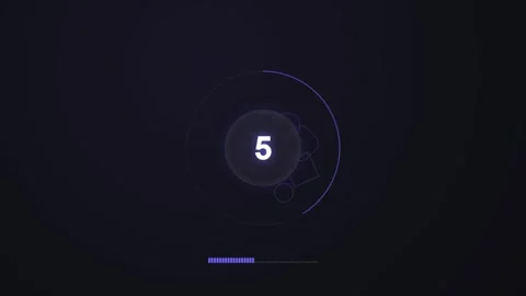 Modern Minimal Countdown Timer Animation. Stock Footage 322893083
