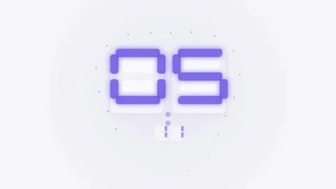 Modern Minimal Countdown Timer Animation. Stock Footage 322893087