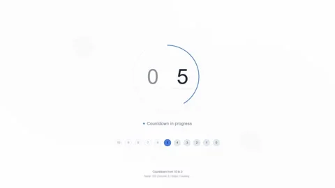 Modern Minimal Countdown Timer Animation. Stock Footage 322893203