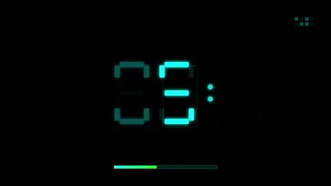Modern Minimal Countdown Timer Animation. Stock Footage 322893204
