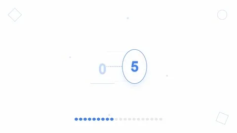 Modern Minimal Countdown Timer Animation. Stock Footage 322893218