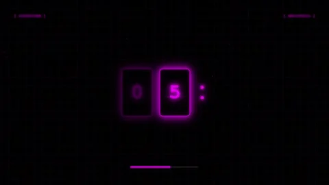 Modern Minimal Countdown Timer Animation. Stock Footage 322893240