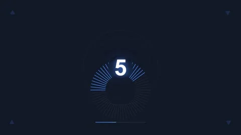 Modern Minimal Countdown Timer Animation. Stock Footage 322893304