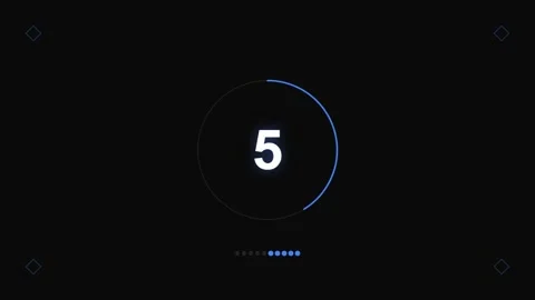 Modern Minimal Countdown Timer Animation. Stock Footage 322893339