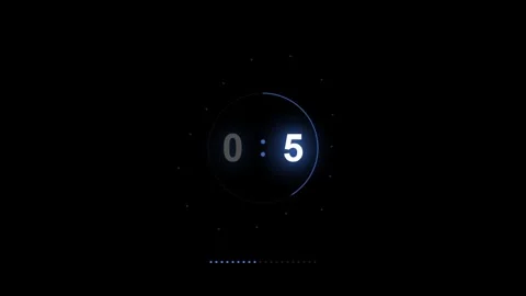 Modern Minimal Countdown Timer Animation. Stock Footage 322893354