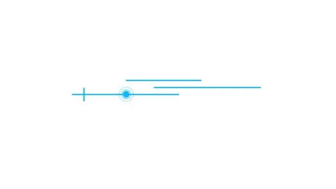 Modern minimal HUD line animation with pulse signal and blue interface elem.. 스톡 동영상 341675685