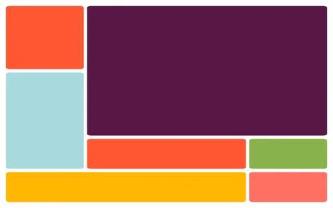 Modern minimal layout grid template collection for clean and elegant compos.. Stock Illustration