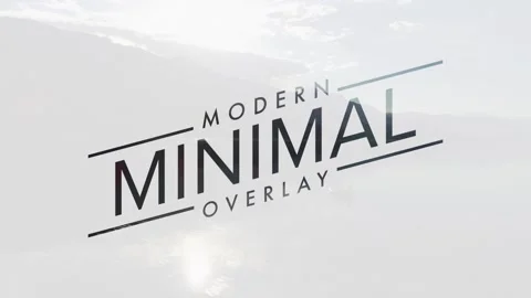 Modern Minimal Overlay Stock After Effects