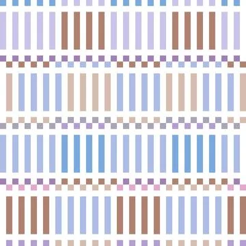 Modern minimal stripes and vertical line seamless pattern with trendy retro Stock-Illustration