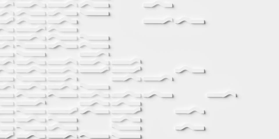 Modern minimal white background boxes grid with randomly placed curve offse.. 스톡 일러스트