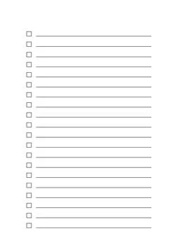 Modern Minimalist A4 To-Do List Template for Business Productivity and Agil.. Stock Illustration