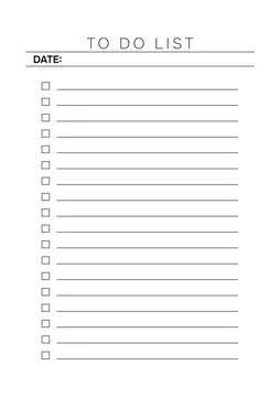 Modern Minimalist A4 To-Do List Template for Business Productivity and Agil.. Stock Illustration