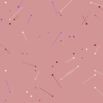 Modern Minimalist Abstract Background with Floating Dots and Thin Lines on .. Stock Illustration