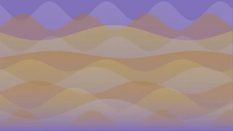 Modern Minimalist Abstract Pattern with Overlapping Soft Waves in Earthy an.. Stock Illustration