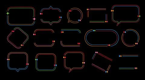 Modern minimalist aesthetic line elements, trendy linear frames with stars Stock Illustration