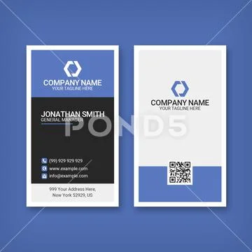 Modern minimalist business card template PSD-Vorlage