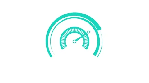 Modern Minimalist Dashboard Speed Meter Animation Vídeos de archivo 315770089