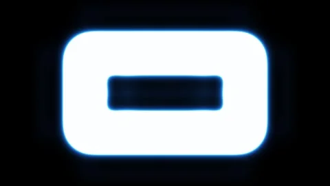 Modern Minimalist Glowing Rectangular Logo Design Stockbeeldmateriaal 332984219