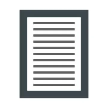 Modern minimalist horizontal lines icon design Vector Stock Illustration